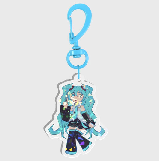 Miku keychain front